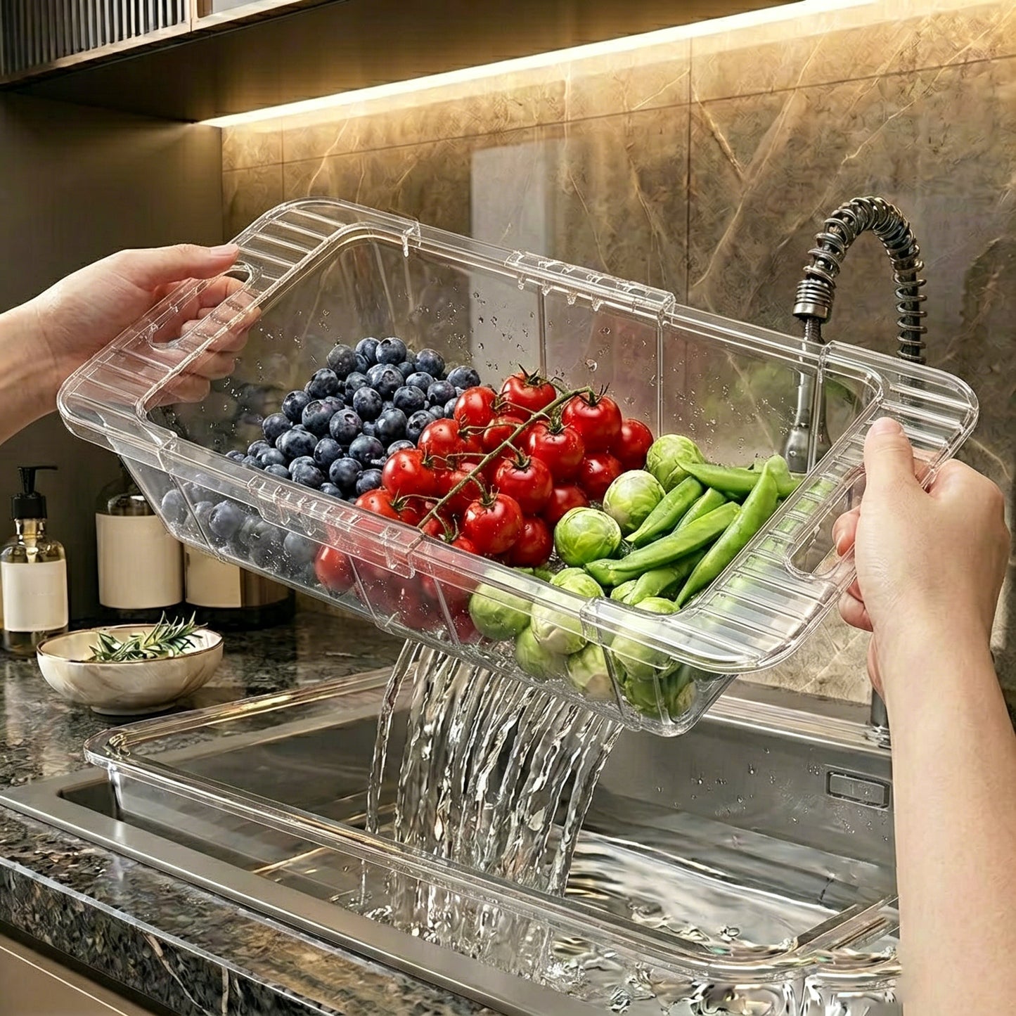 Retractable Sink Drain Basket