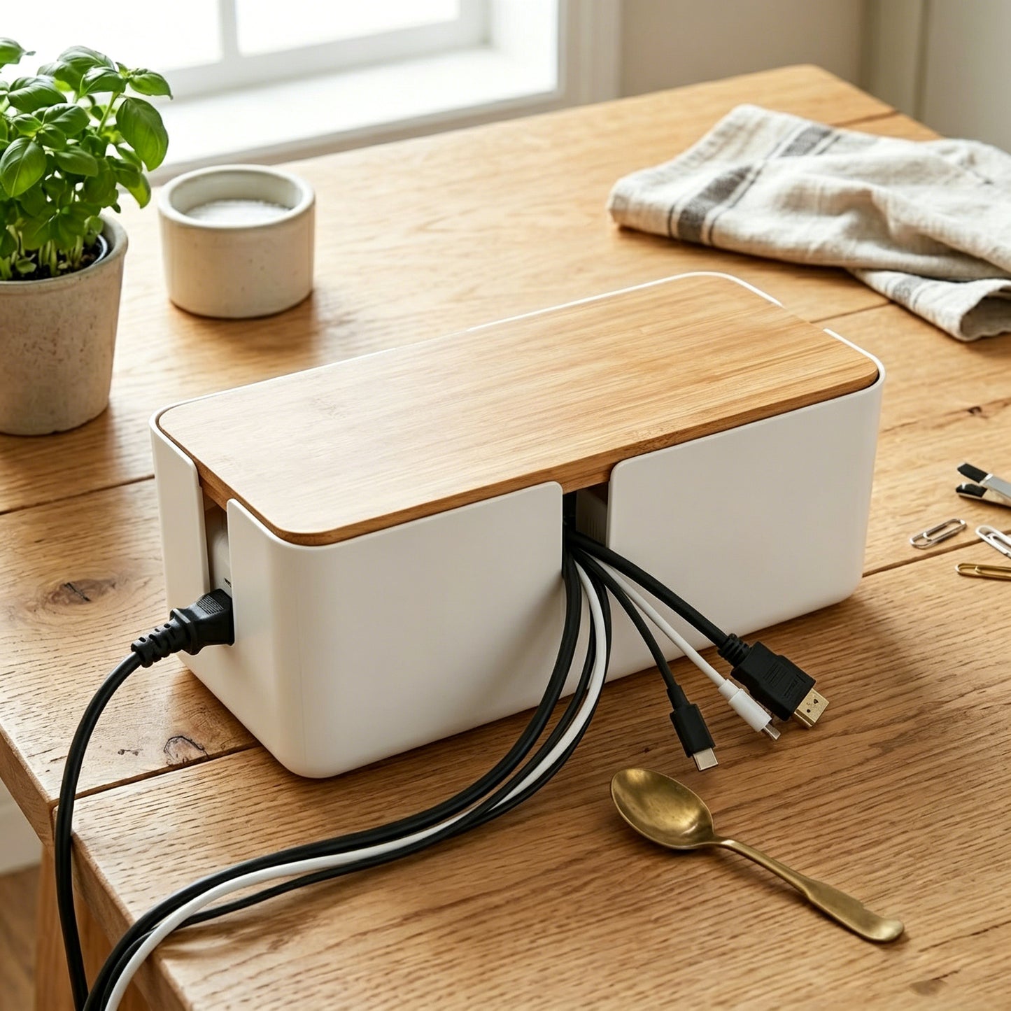 Desktop Cord Management Box