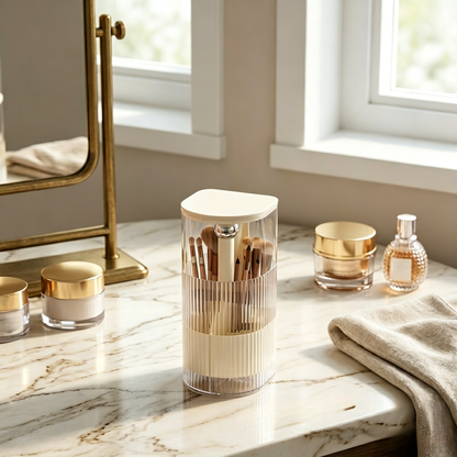 Pop-Up Dustproof Makeup Brush Organizer